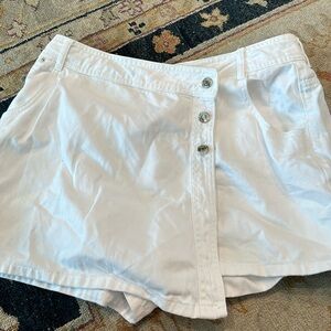 Zara-white denim skirt-XL